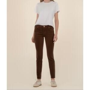 Kut from the Kloth Diana Skinny Corduroy Pants Brown Women’s Plus Size 24W